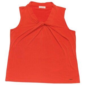 Calvin Klein Women's Sleeveless Red Shirt S55TM24A NWT Size L